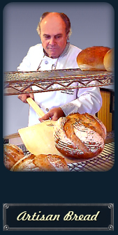 Head Baker Robert Wygant completes a La Boulangerie du Village classic Artisan loaf...